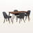 4 - Person Solid Wood Solid Wood Top Four Leg Dining Set-28199605