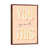 Classic Brown Wood Floater Framed