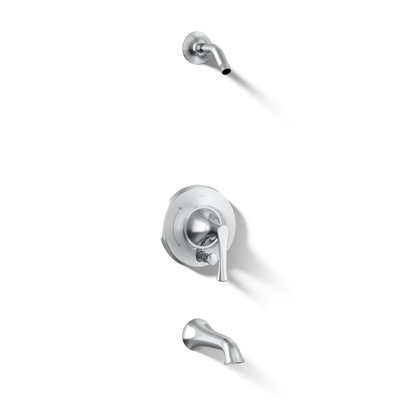 Buckley Rite-Temp Bath And Shower Trim Kit With Push-Button Diverter, Without Showerhead