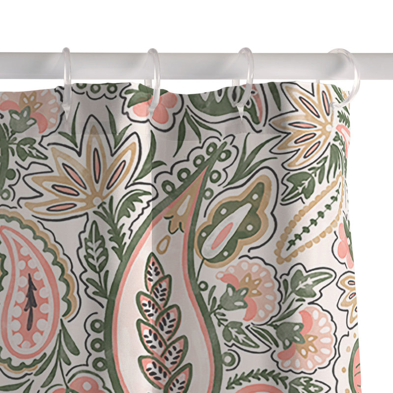 Rideau de douche Marta Barragan Camarasa, Green Floral 13