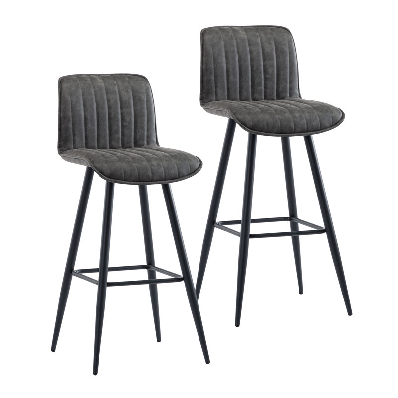 Tabouret de bar 29 po Dracut, gris