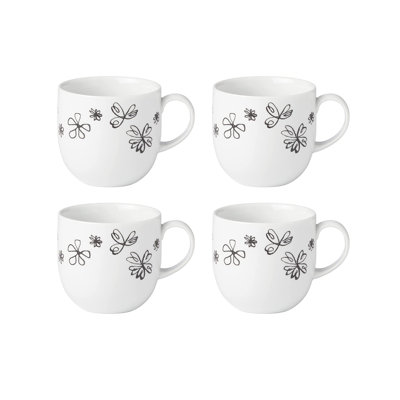 Garden Doodle Porcelain Coffee Mug