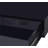 Writing Desk, Modern Black High Gloss with USB Port &amp; 2 Drawers | Metal Base | Composite Wood