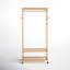 Liev 30.7'' Bamboo Rolling Clothing Rack-398121760