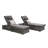 Outdoor Chaise Lounge Chair Set Of 2 With Storage Patio Pool Chairs Tanning Lounges For Outside,Beach Rattan Recliners With Adjustable Backrest, Table, Cushion For Poolside Backyard Garden-752586814-752586812