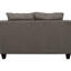 3 pour espaces de vie transitionnels, avec mousse haute et gris rembourré avec accoudoirs fuselés, coussins de siège hauts, petits espaces au design compact