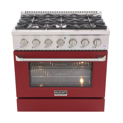 36"" 5.2 cu. ft. Freestanding Duel Fuel with Convection Oven -  Kucht, KDF362-R