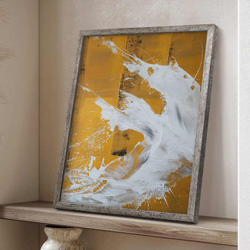 ABSTRACT Series CDXLIX, reproduction encadrée - bois massif, H 21 po x l 17 po