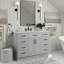 Meuble-lavabo simple en bois massif 48 po avec lavabo en marbre de Carrare 0,75 po Jameal-1033015834-1070654136-1029968798