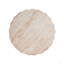 Outdoor/Indoor Lightweight Concrete Side Table,Cylinder Travertine Finish Accent Table
