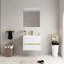 Meuble-lavabo de 30 po avec lavabo et espace intérieur - Armoire blanche brillante, tiroirs de rangement pratiques et blancs, spacieux