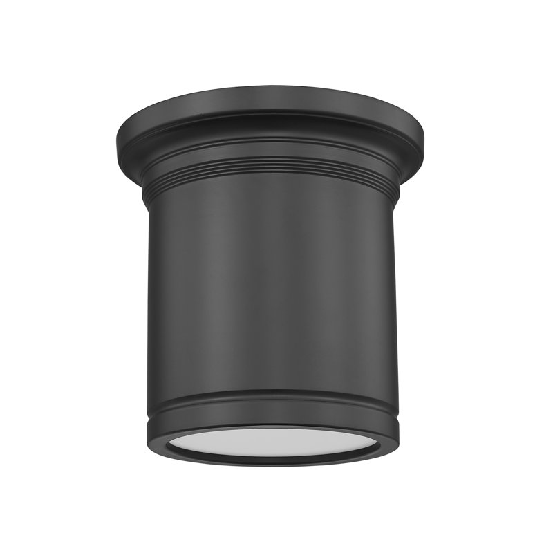 Mafalda 8 inch Matte Black 1 Light Flush Mount, Matte Black