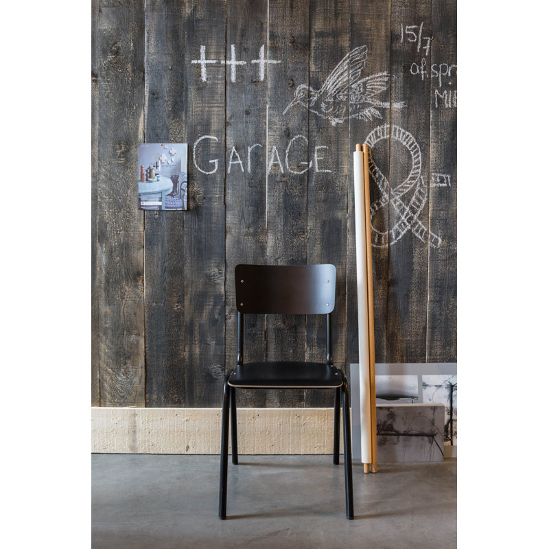Chaise d'appoint empilable, Noir
