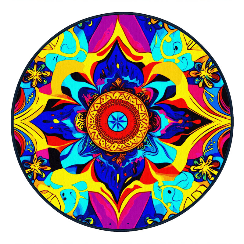 Infinity Spiral Rug, Round 3'