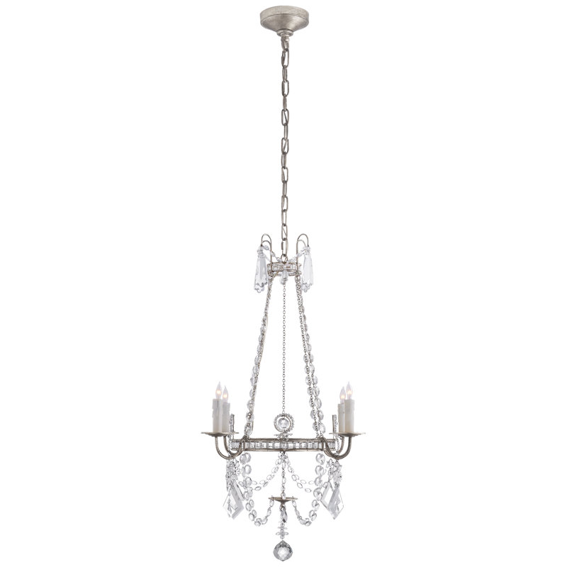 J. Randall Powers Sharon Small Chandelier, Burnished Silver Leaf