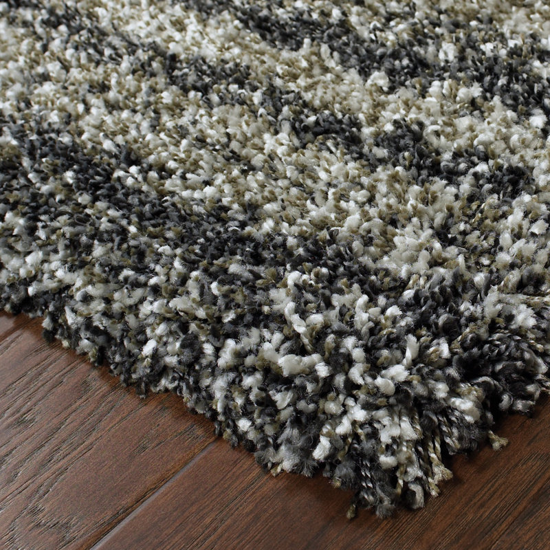 Barnhart Power Loom Charcoal/Grey Rug, Rectangle 7'10" x 10'10"