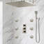 Ensemble de grande pomme de douche à pluie au plafond avec jets pour le corps et douche à main FontanaShowers-289833990-289833993