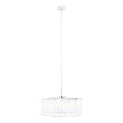 Kropp 6 - Light Silver Geometric Pendant