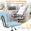 Chaise de bureau ergonomique pivotante à 360 ° Maebrie avec hauteur réglable pour la maison et le bureau-489978184