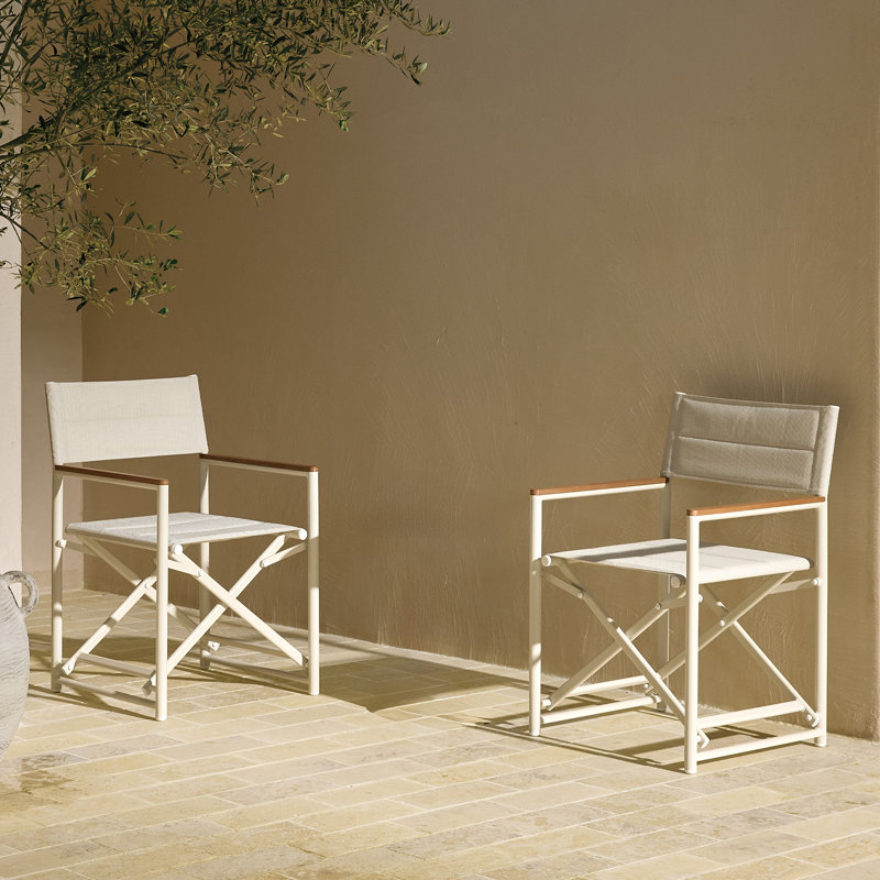 Chaise de réalisateur Xeta Outdoor, Ivoire ivoire