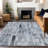 Machine Washable Indoor/Outdoor Claudian ACN1630 Blue Rug-104235680