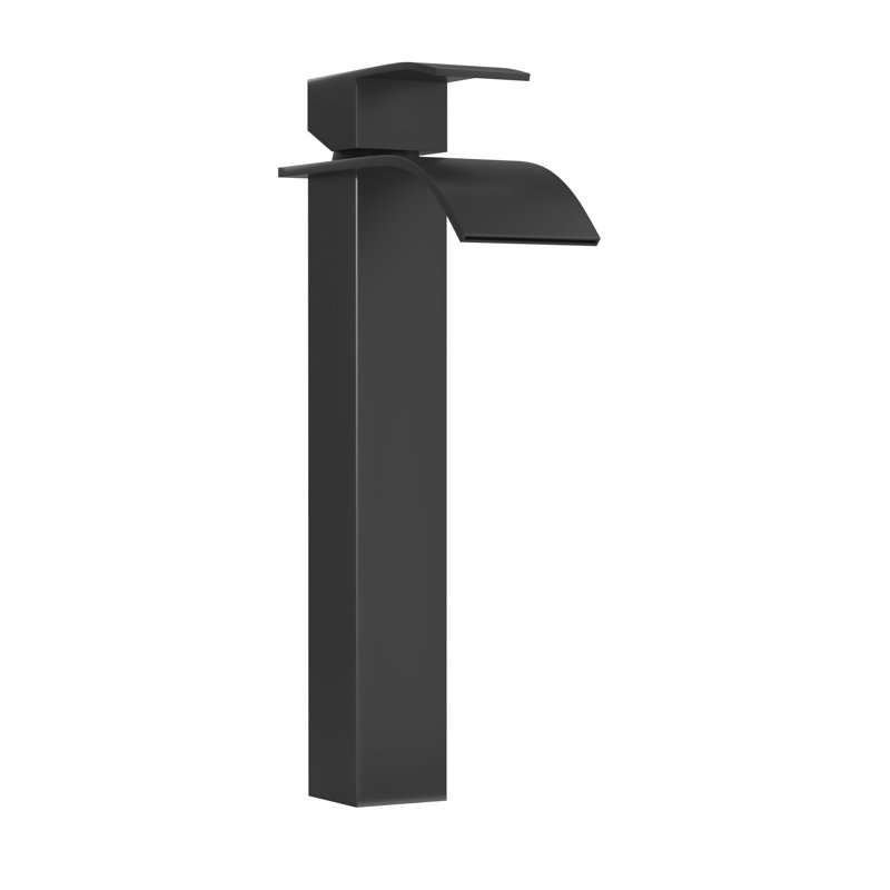 Robinet de salle de bain 6 po en noir mat - Acier inoxydable 304 pour plus de durabilité Conception moderne et élégante à poignée simple Contrôle précis du débit d'eau