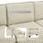 Modular 3-Seater Sectional Sofa with High-Quality Foam and Soft Corduroy Fabric