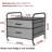 Mini Fridge Stand With Storage, 2 Drawer Fridge Cart, Dorm Fridge Table With 4 Swivel Wheels-737691106