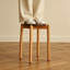 Ensemble de 2, tabouret en bois massif, tabouret rond pliable, banc, style minimaliste moderne, tabouret de table de salle à manger.-1929155277