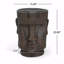 Tabouret de table d'extérieur à piédestal avec statue de Moai