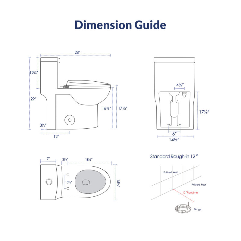 Toilette allongée une pièce avec surface vernie Oakshire, hauteur confortable de 17,3 po, chasse double 1,1 / 1,6 GPF avec MaP 1000 g, certifiée cUPC et CEC, brute de 12 po