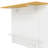 47" Large Portable Kitchen Island Dining Bar Kitchen Table with Drop Leaf and 2 Stools-133298363