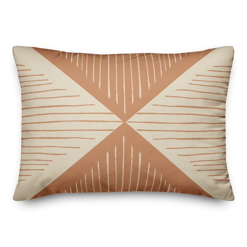 Loose Lines Triangle Throw Pillow