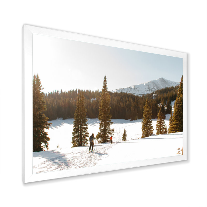 «Winter Alaskan Beauty I» sur toile, H 24 po x l 32 po x P 1 po, Cadre photo blanc