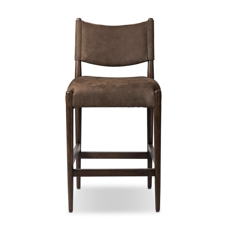 Jayla Stool-Antwerp Natural-Counter, Burnt Oak, Nubuck Cigar