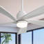 Ventilateur de plafond moderne 52 pouces avec lumière à DEL à intensité variable et 5 pales en bois massif avec télécommande et moteur à courant continu réversible-1441642200-1441642203