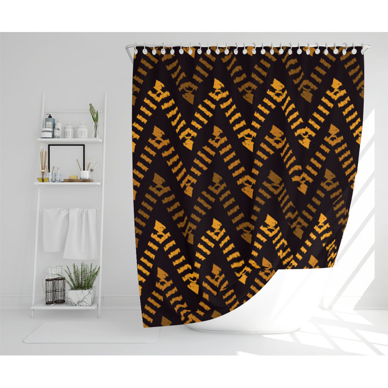 Bullrush Polyester Shower Curtain Set