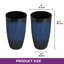 Grandes jardinières en plastique de 23,5 po pour plantes d'extérieur, grandes pots de fleurs, glacis artificiel en céramique (ensemble de 2)-1153457908