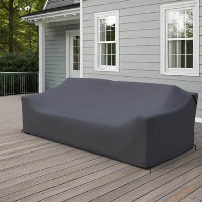 Housse pour canapé de patio rectangulaire en métal 82,68 po Manhattan