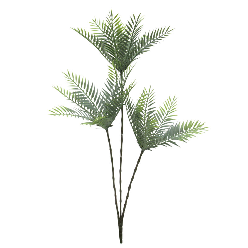 Branche de palmier artificielle 23 po, Vert givré