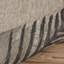 Tapis d'extérieur durable à tissage plat noir / gris Fern-29144592