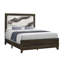 HARRY BROWN QUEEN BED WITH LED