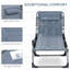 Chaise longue pliante rembourrée Outsunny-1040525430