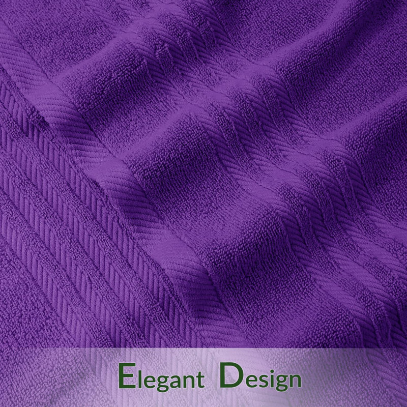 3Pk Zero Twist Large Bath sheet 80x140, Purple