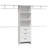 Closet Storage System, Closet System with 3 Drawers, Multifunctional Storage Wardrobe, Walk-in Wardrobe Organizer