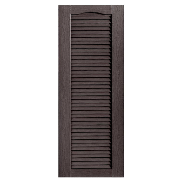 Cathedral Top Full-style Open Louvre Shutters Pair