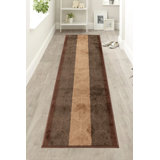 Hellam Custom Size Geometric Circles Beige Medium Pile Slip Resistant Rugs