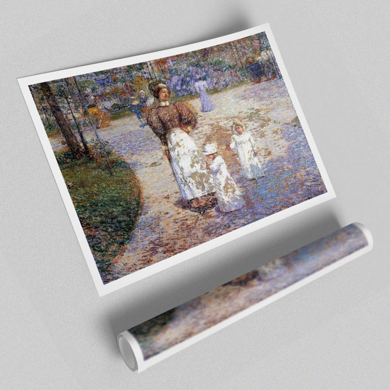 Spring In Central Park by Childe Hassam - No Frame Print, 84.1 cm H x 118.9 cm W