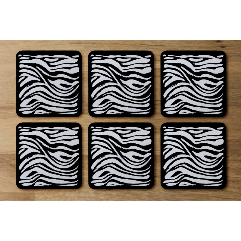 Square 6 Piece Coaster Set