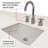 Single Bath Vanity with Quartz Top